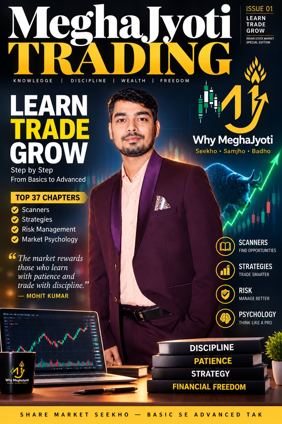MeghaJyoti Trading — Learn Trade Grow, Founder Mohit Kumar